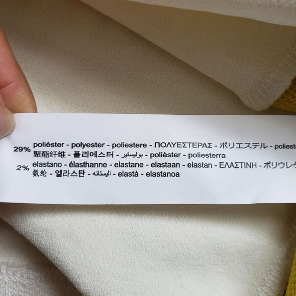 Zara Sweater Womens Medium Colorblock Ribbed Sleeves Sweatshirt Pullover - Picture 8 of 10